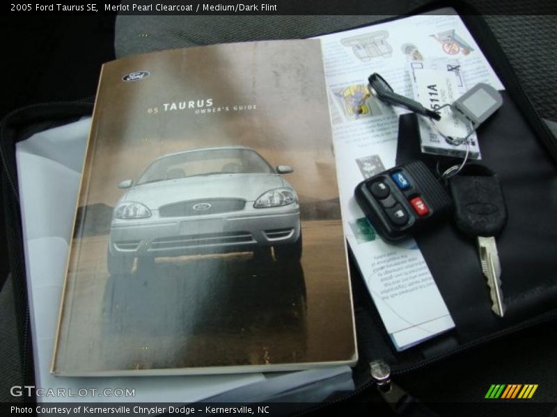 Merlot Pearl Clearcoat / Medium/Dark Flint 2005 Ford Taurus SE