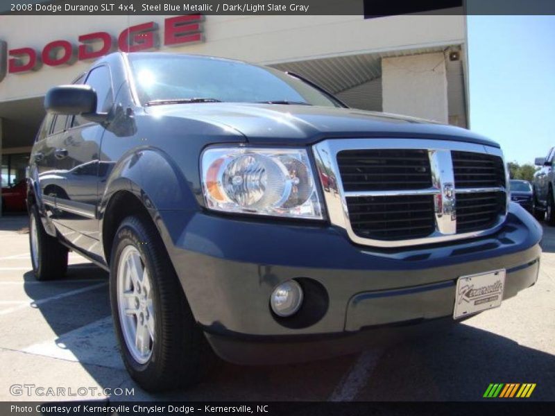Steel Blue Metallic / Dark/Light Slate Gray 2008 Dodge Durango SLT 4x4