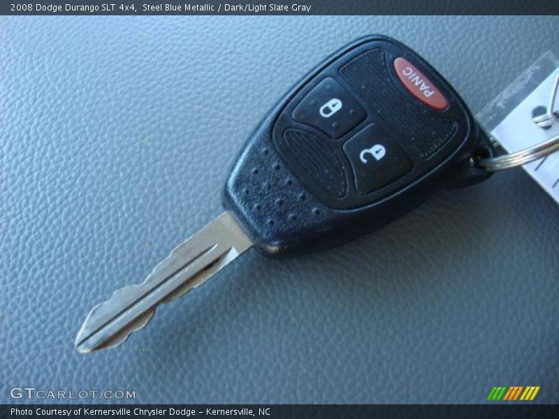 Steel Blue Metallic / Dark/Light Slate Gray 2008 Dodge Durango SLT 4x4