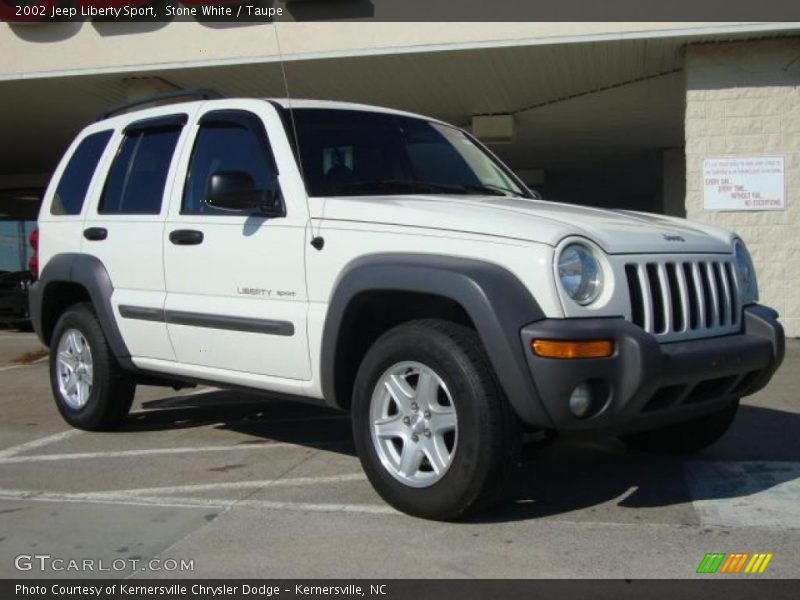 Stone White / Taupe 2002 Jeep Liberty Sport