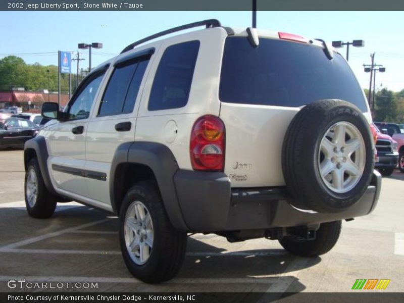 Stone White / Taupe 2002 Jeep Liberty Sport