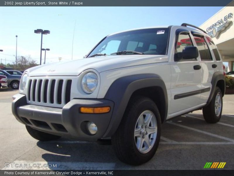 Stone White / Taupe 2002 Jeep Liberty Sport