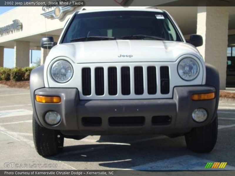 Stone White / Taupe 2002 Jeep Liberty Sport