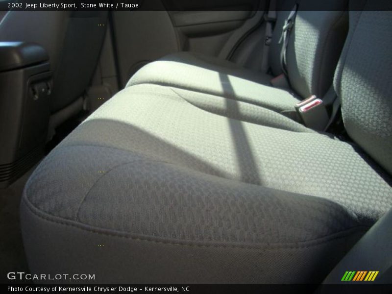 Stone White / Taupe 2002 Jeep Liberty Sport