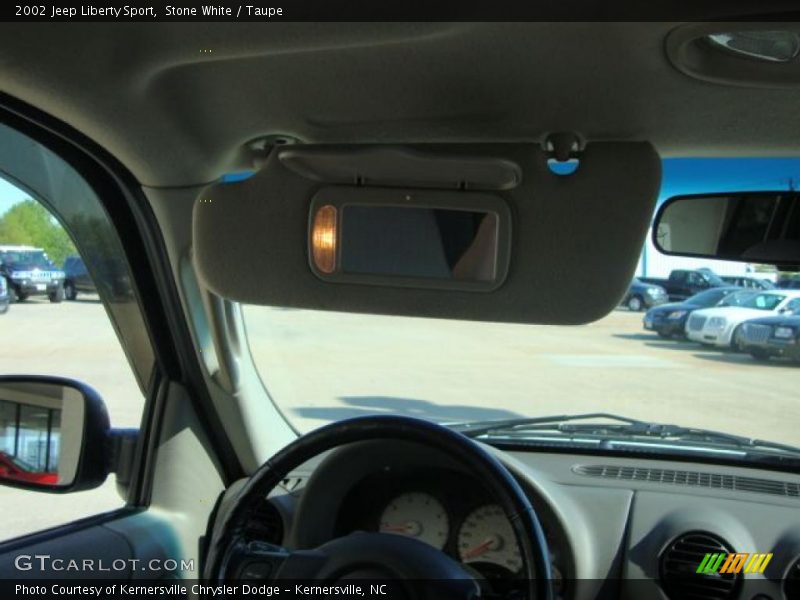 Stone White / Taupe 2002 Jeep Liberty Sport