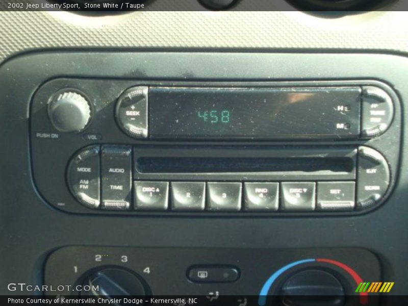 Stone White / Taupe 2002 Jeep Liberty Sport