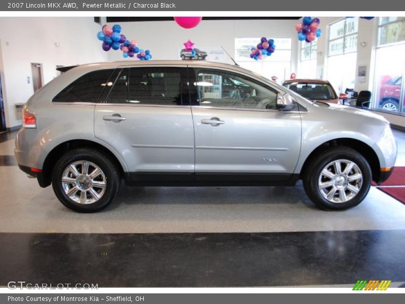 Pewter Metallic / Charcoal Black 2007 Lincoln MKX AWD