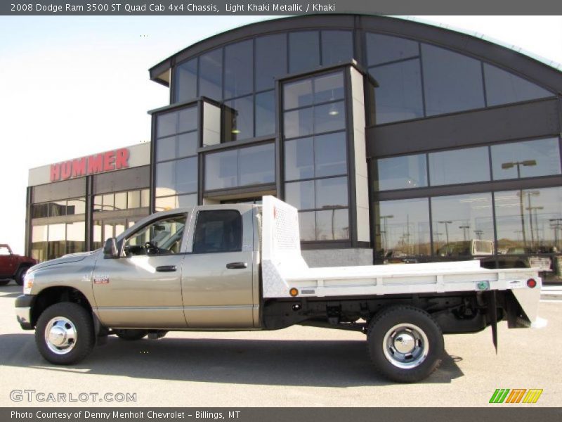 Light Khaki Metallic / Khaki 2008 Dodge Ram 3500 ST Quad Cab 4x4 Chassis