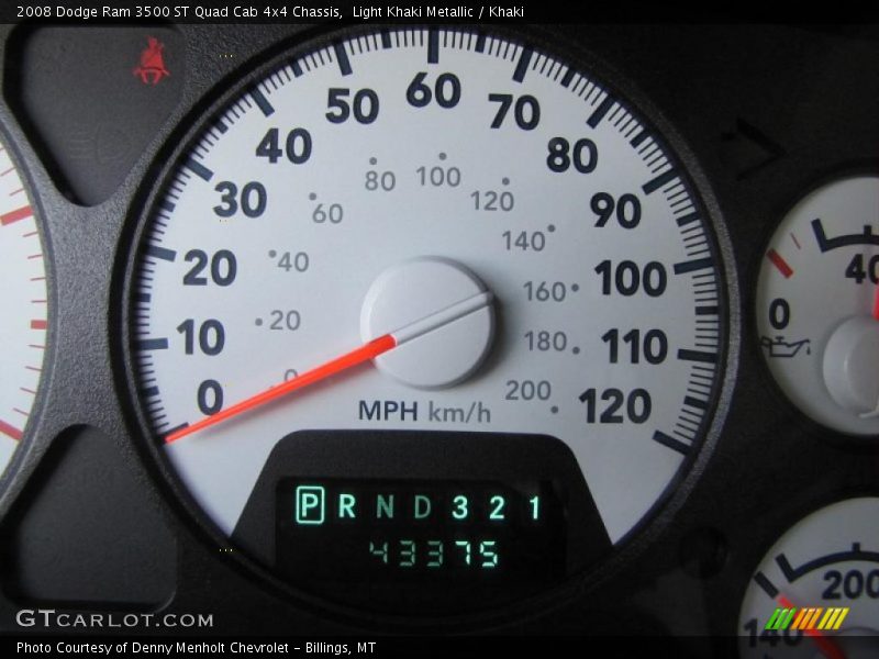 Light Khaki Metallic / Khaki 2008 Dodge Ram 3500 ST Quad Cab 4x4 Chassis