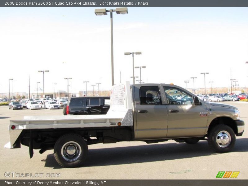 Light Khaki Metallic / Khaki 2008 Dodge Ram 3500 ST Quad Cab 4x4 Chassis