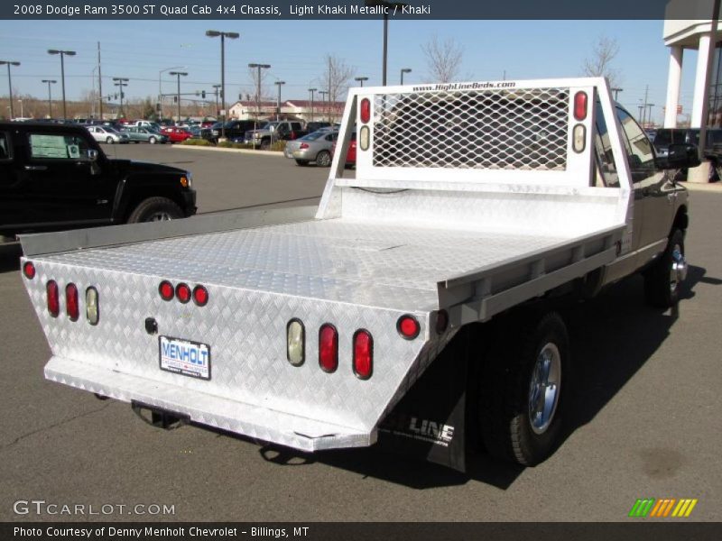 Light Khaki Metallic / Khaki 2008 Dodge Ram 3500 ST Quad Cab 4x4 Chassis