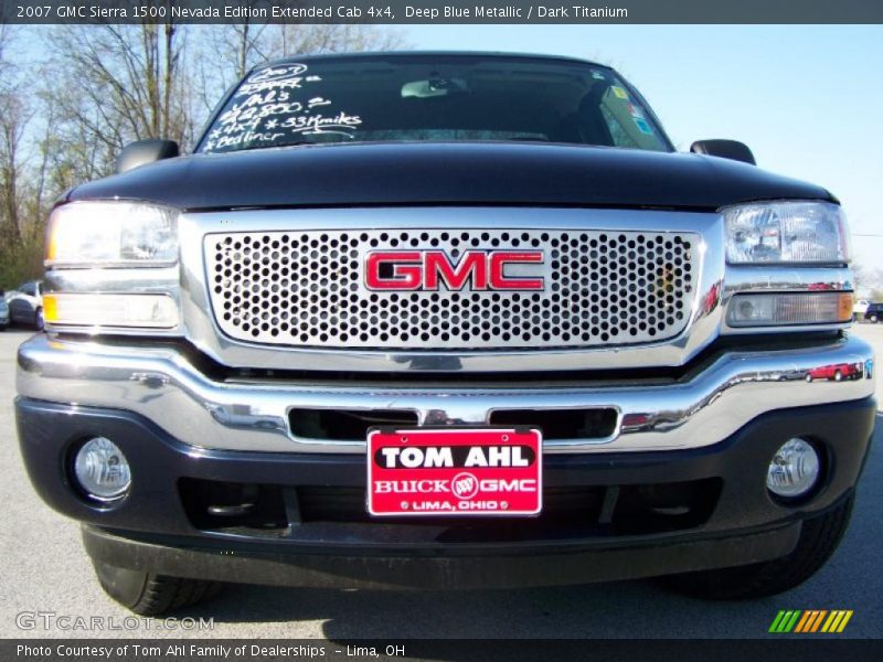 Deep Blue Metallic / Dark Titanium 2007 GMC Sierra 1500 Nevada Edition Extended Cab 4x4