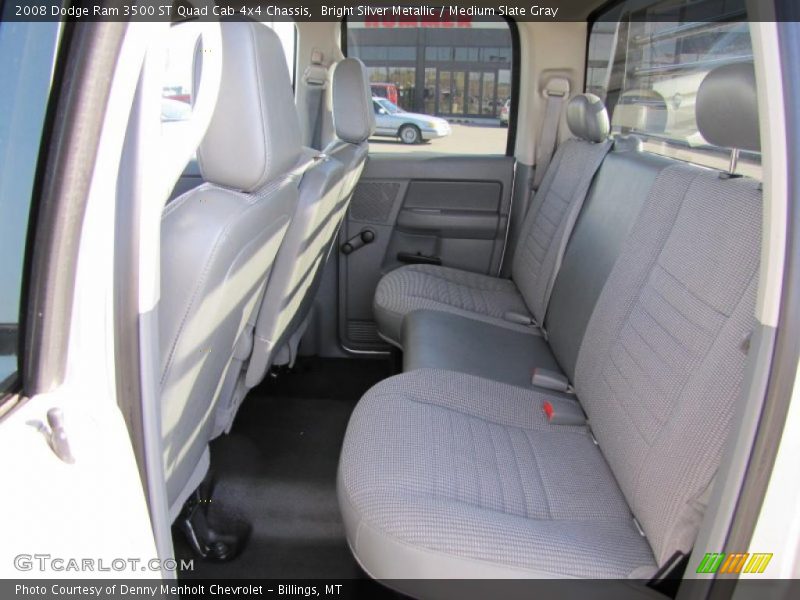 Bright Silver Metallic / Medium Slate Gray 2008 Dodge Ram 3500 ST Quad Cab 4x4 Chassis
