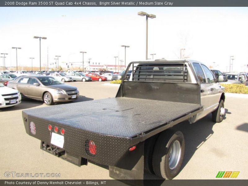 Bright Silver Metallic / Medium Slate Gray 2008 Dodge Ram 3500 ST Quad Cab 4x4 Chassis