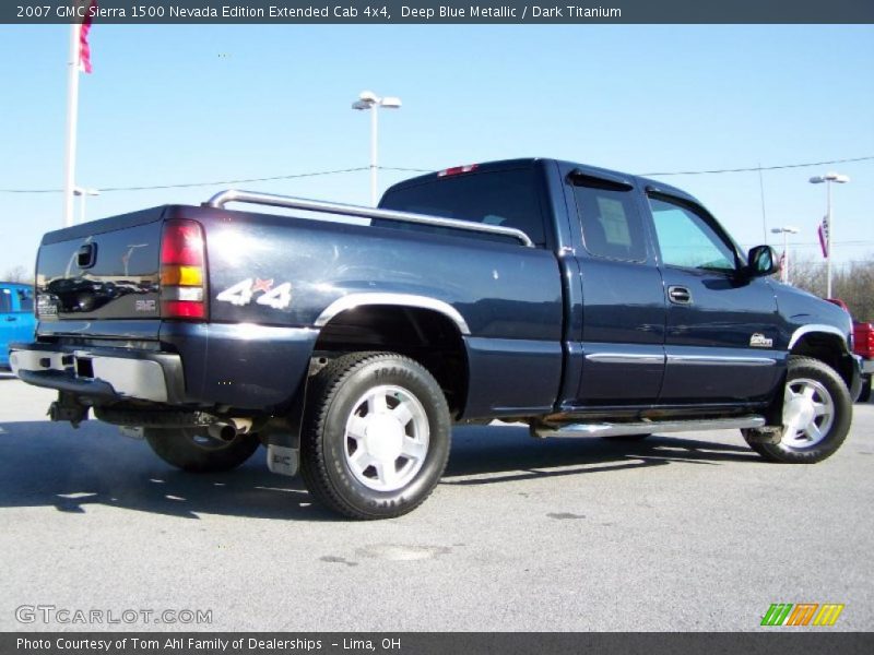 Deep Blue Metallic / Dark Titanium 2007 GMC Sierra 1500 Nevada Edition Extended Cab 4x4