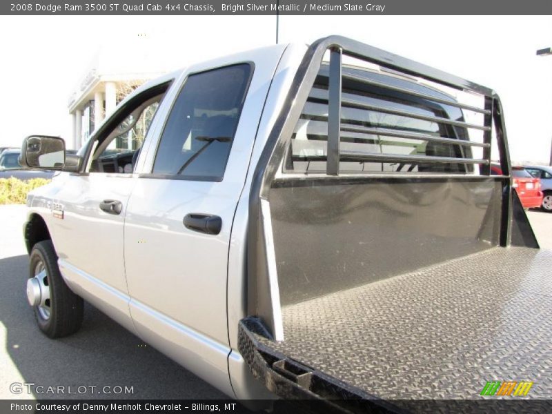 Bright Silver Metallic / Medium Slate Gray 2008 Dodge Ram 3500 ST Quad Cab 4x4 Chassis