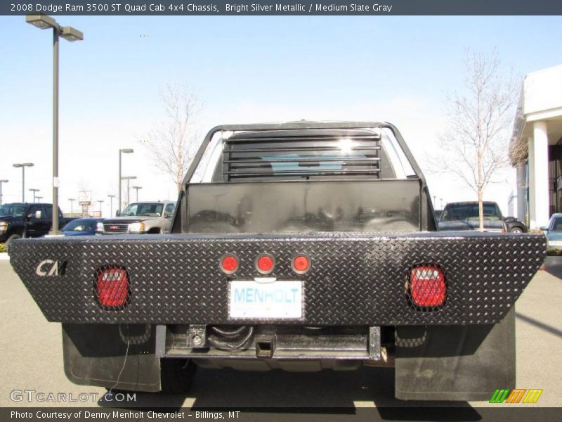 Bright Silver Metallic / Medium Slate Gray 2008 Dodge Ram 3500 ST Quad Cab 4x4 Chassis