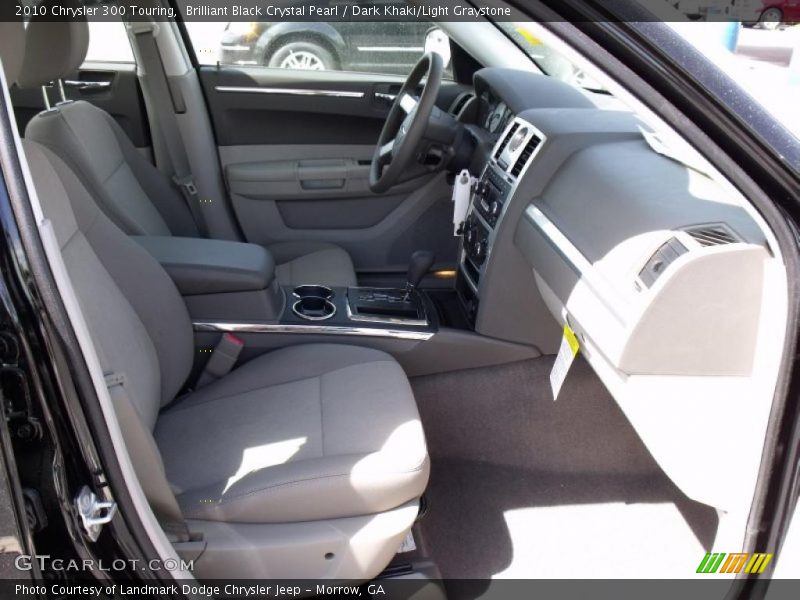 Brilliant Black Crystal Pearl / Dark Khaki/Light Graystone 2010 Chrysler 300 Touring