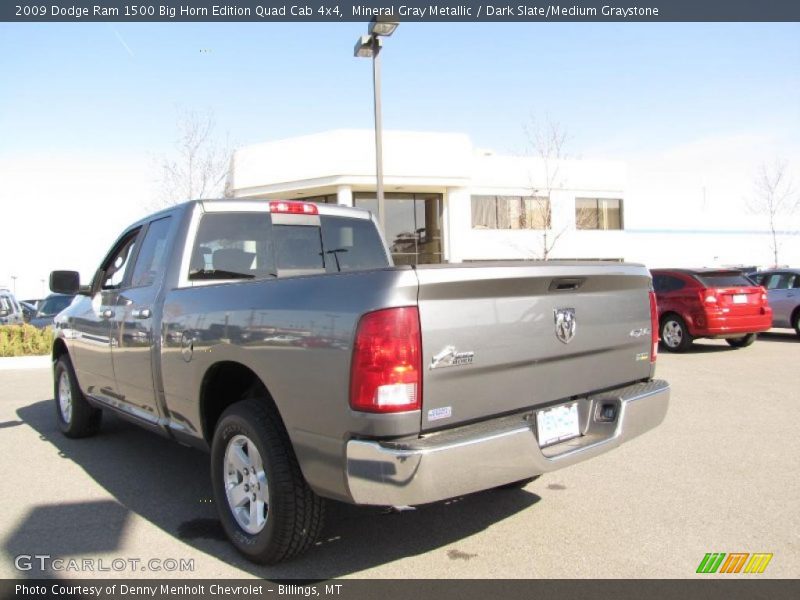 Mineral Gray Metallic / Dark Slate/Medium Graystone 2009 Dodge Ram 1500 Big Horn Edition Quad Cab 4x4