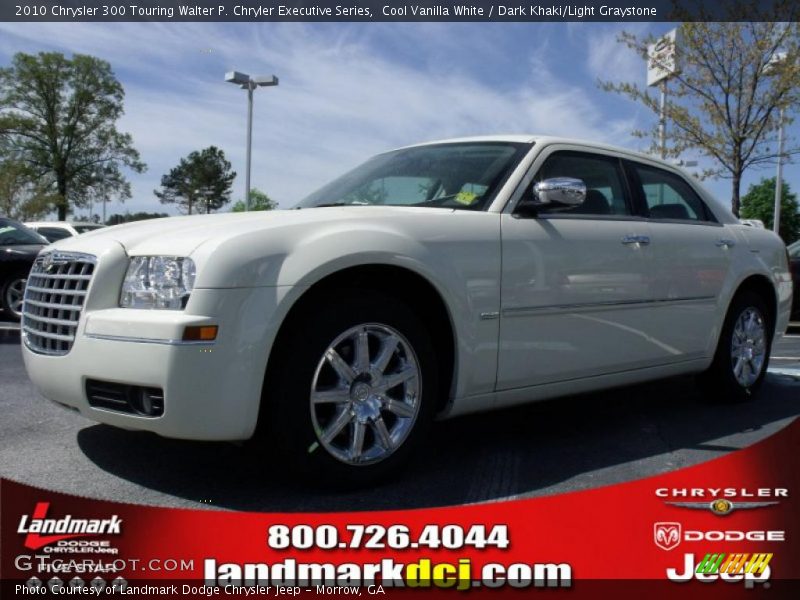 Cool Vanilla White / Dark Khaki/Light Graystone 2010 Chrysler 300 Touring Walter P. Chryler Executive Series