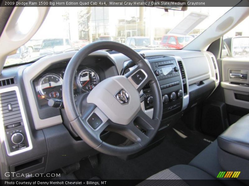 Mineral Gray Metallic / Dark Slate/Medium Graystone 2009 Dodge Ram 1500 Big Horn Edition Quad Cab 4x4