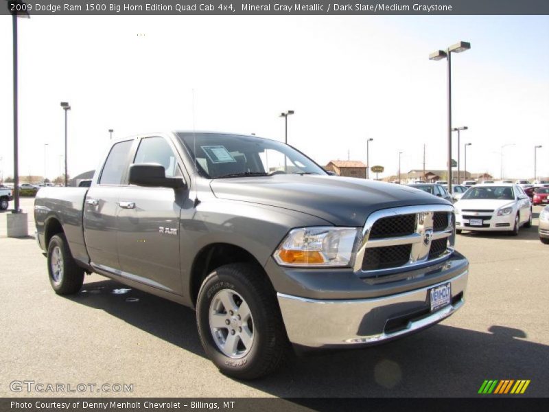 Mineral Gray Metallic / Dark Slate/Medium Graystone 2009 Dodge Ram 1500 Big Horn Edition Quad Cab 4x4