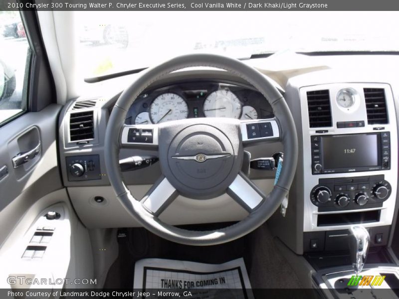 Cool Vanilla White / Dark Khaki/Light Graystone 2010 Chrysler 300 Touring Walter P. Chryler Executive Series