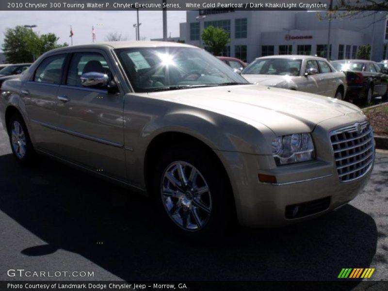White Gold Pearlcoat / Dark Khaki/Light Graystone 2010 Chrysler 300 Touring Walter P. Chryler Executive Series