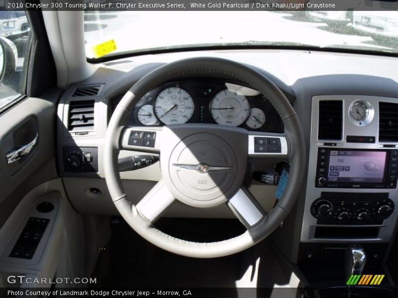 White Gold Pearlcoat / Dark Khaki/Light Graystone 2010 Chrysler 300 Touring Walter P. Chryler Executive Series