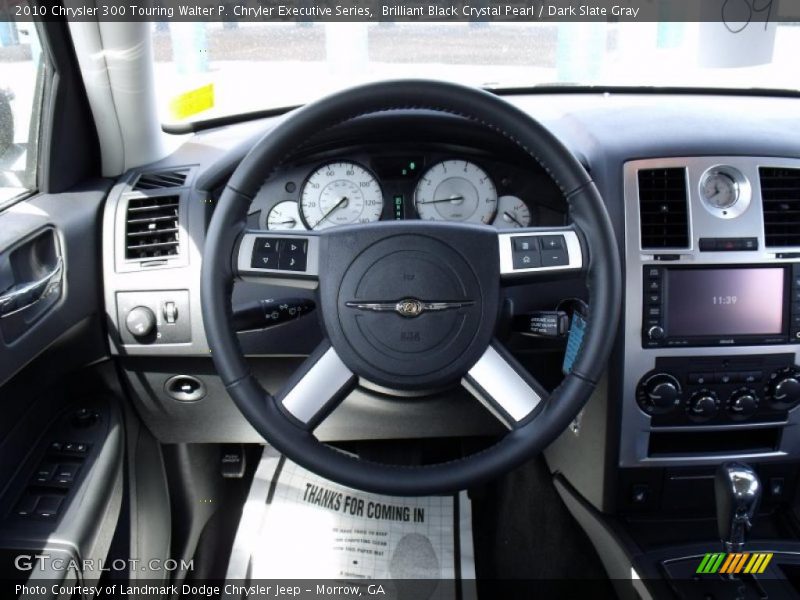 Brilliant Black Crystal Pearl / Dark Slate Gray 2010 Chrysler 300 Touring Walter P. Chryler Executive Series