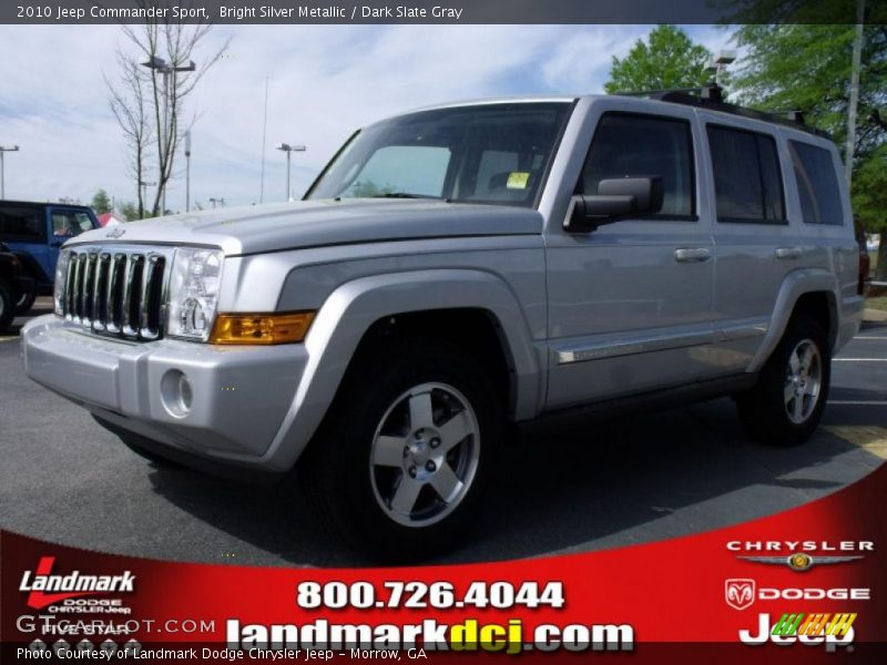 Bright Silver Metallic / Dark Slate Gray 2010 Jeep Commander Sport