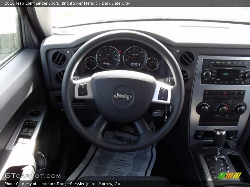 Bright Silver Metallic / Dark Slate Gray 2010 Jeep Commander Sport