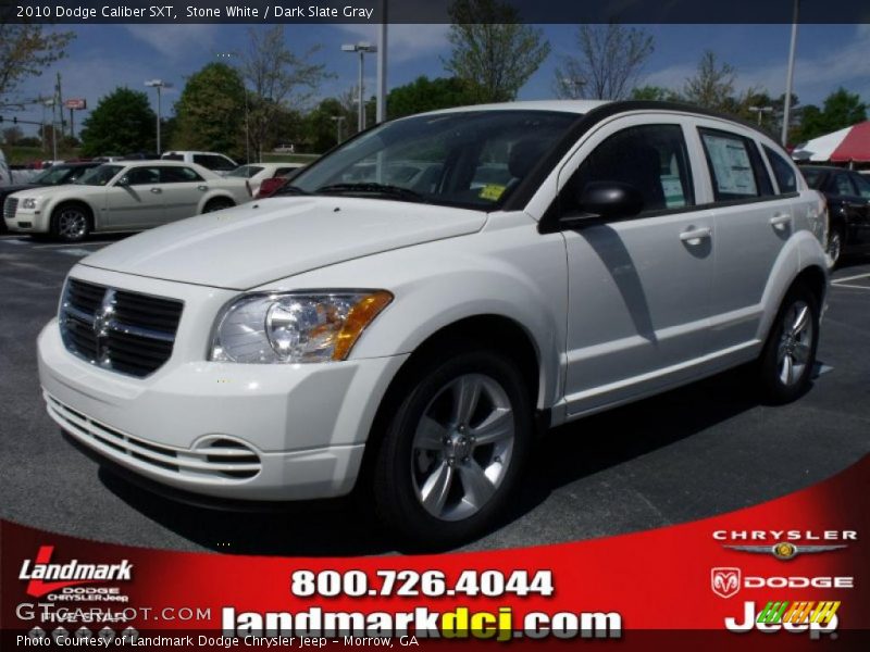Stone White / Dark Slate Gray 2010 Dodge Caliber SXT