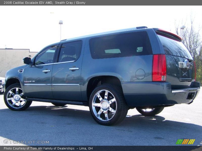 Stealth Gray / Ebony 2008 Cadillac Escalade ESV AWD