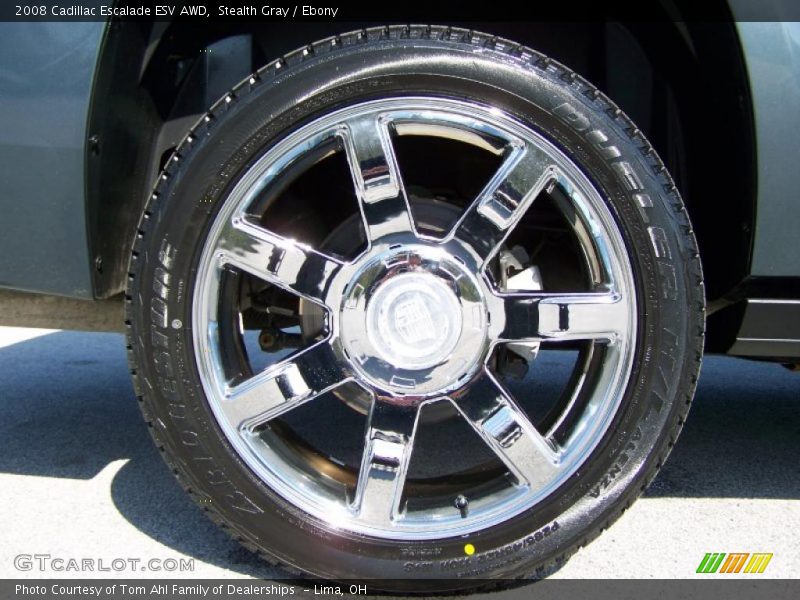 Stealth Gray / Ebony 2008 Cadillac Escalade ESV AWD