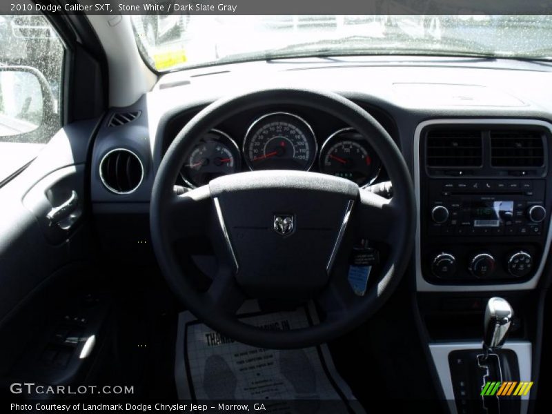 Stone White / Dark Slate Gray 2010 Dodge Caliber SXT