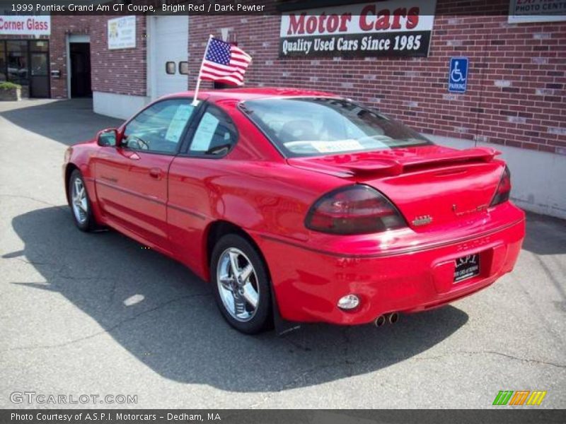 Bright Red / Dark Pewter 1999 Pontiac Grand Am GT Coupe