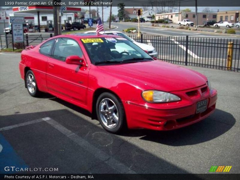 Bright Red / Dark Pewter 1999 Pontiac Grand Am GT Coupe