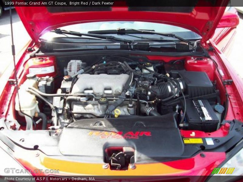 Bright Red / Dark Pewter 1999 Pontiac Grand Am GT Coupe