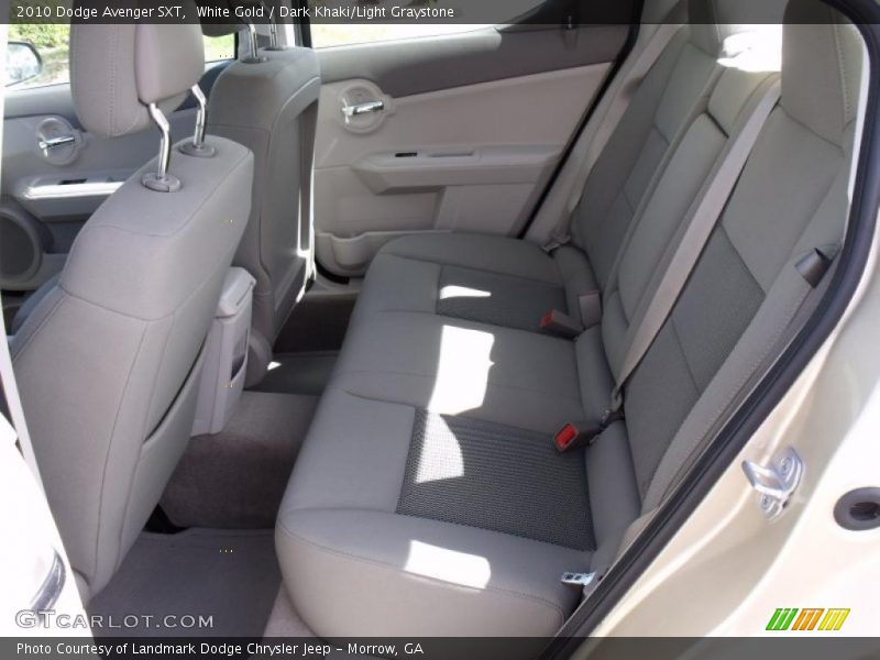 White Gold / Dark Khaki/Light Graystone 2010 Dodge Avenger SXT