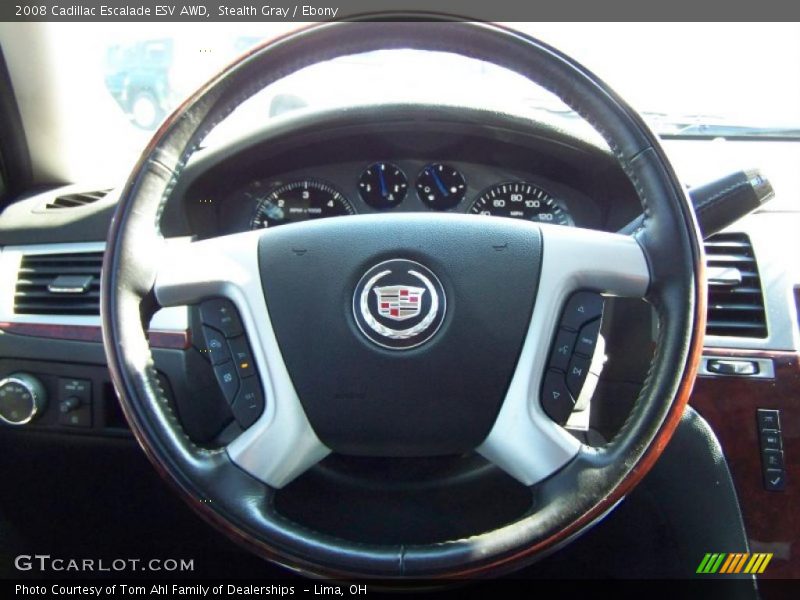 Stealth Gray / Ebony 2008 Cadillac Escalade ESV AWD