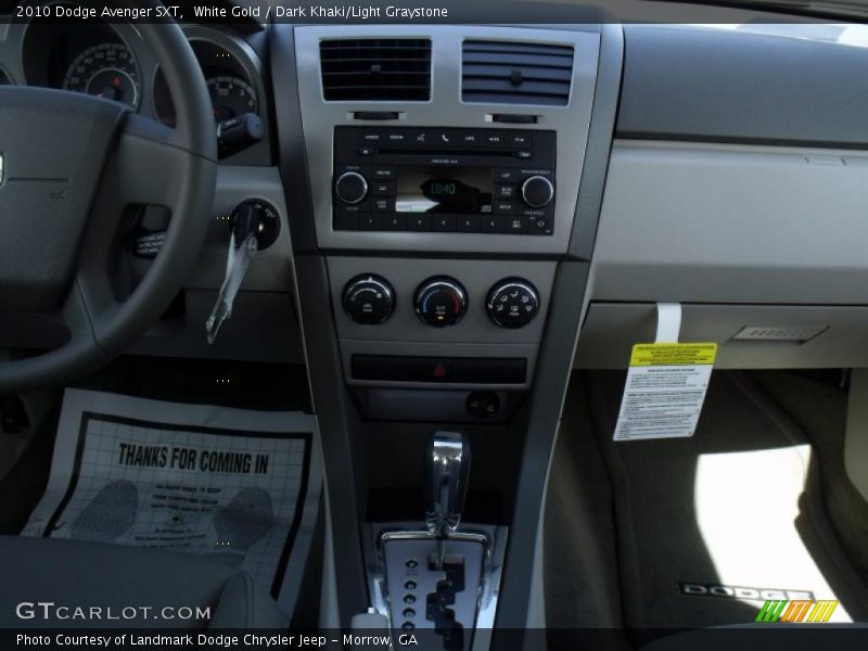 White Gold / Dark Khaki/Light Graystone 2010 Dodge Avenger SXT
