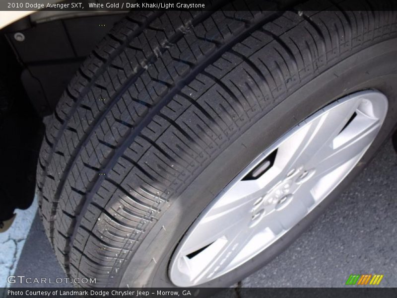 White Gold / Dark Khaki/Light Graystone 2010 Dodge Avenger SXT