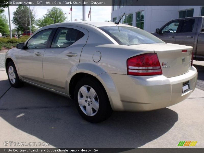 White Gold / Dark Khaki/Light Graystone 2010 Dodge Avenger SXT
