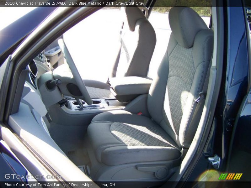Dark Blue Metallic / Dark Gray/Light Gray 2010 Chevrolet Traverse LS AWD