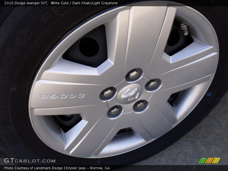 White Gold / Dark Khaki/Light Graystone 2010 Dodge Avenger SXT