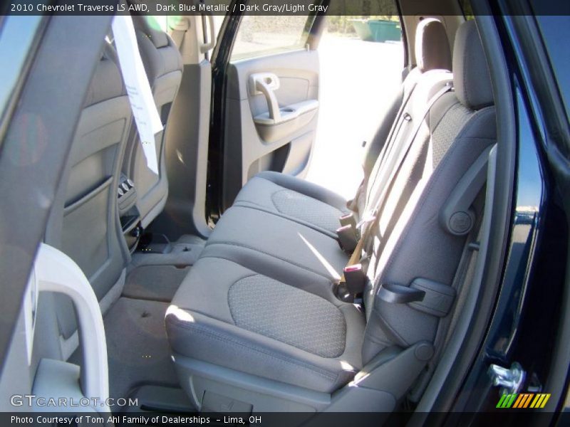 Dark Blue Metallic / Dark Gray/Light Gray 2010 Chevrolet Traverse LS AWD