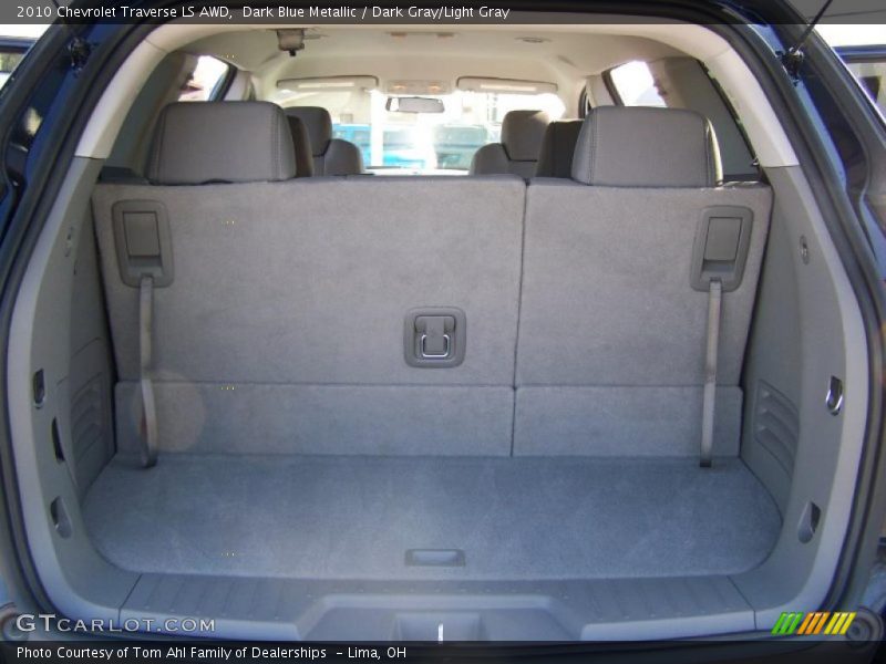 Dark Blue Metallic / Dark Gray/Light Gray 2010 Chevrolet Traverse LS AWD