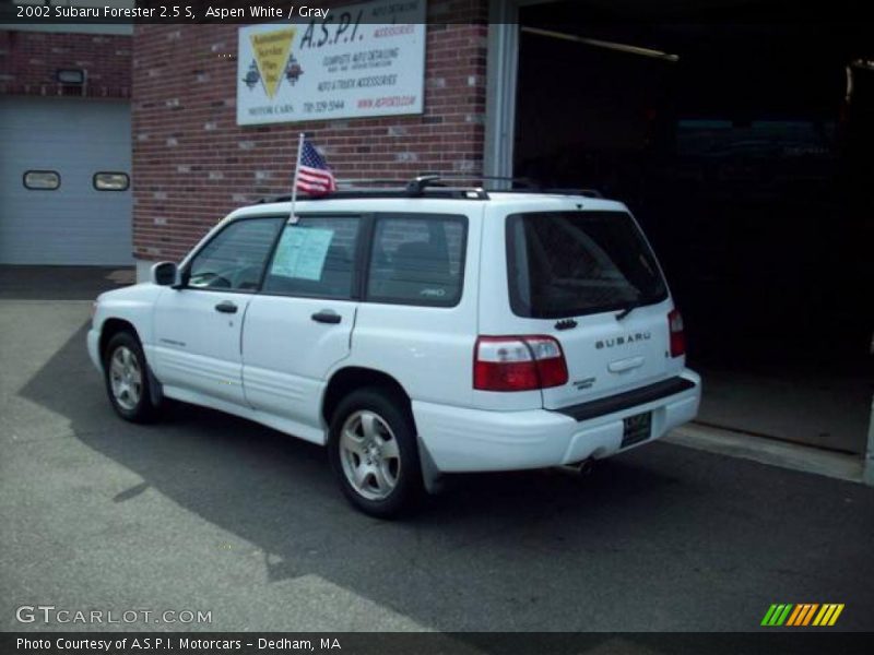 Aspen White / Gray 2002 Subaru Forester 2.5 S