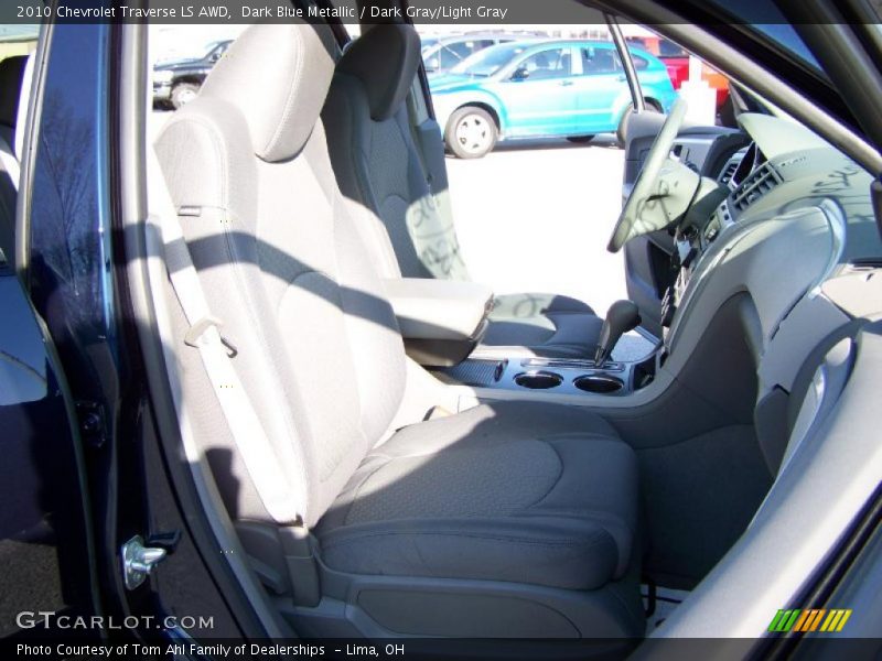 Dark Blue Metallic / Dark Gray/Light Gray 2010 Chevrolet Traverse LS AWD